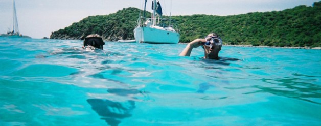 Snorkling In The Blue Waters