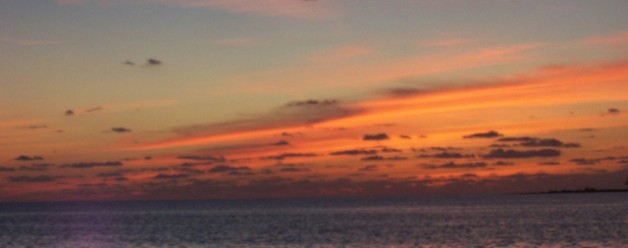 Sunset View From The Boat